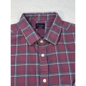 UNTUCKit Mens Slim Fit Plaid Cotton Long Sleeve Flannel Button Down Shirt XL